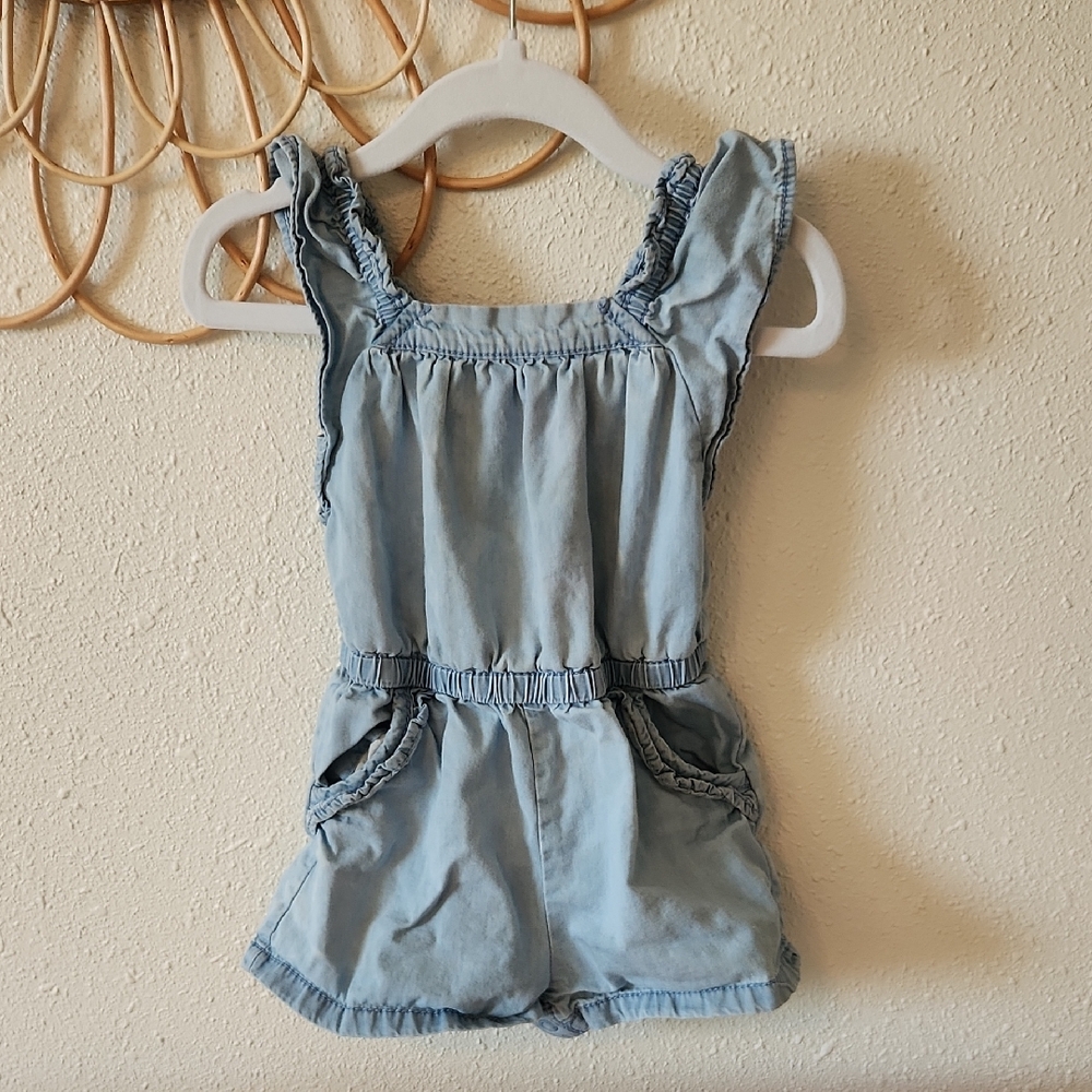 Cat & Jack Sky Blue Ruffle Romper